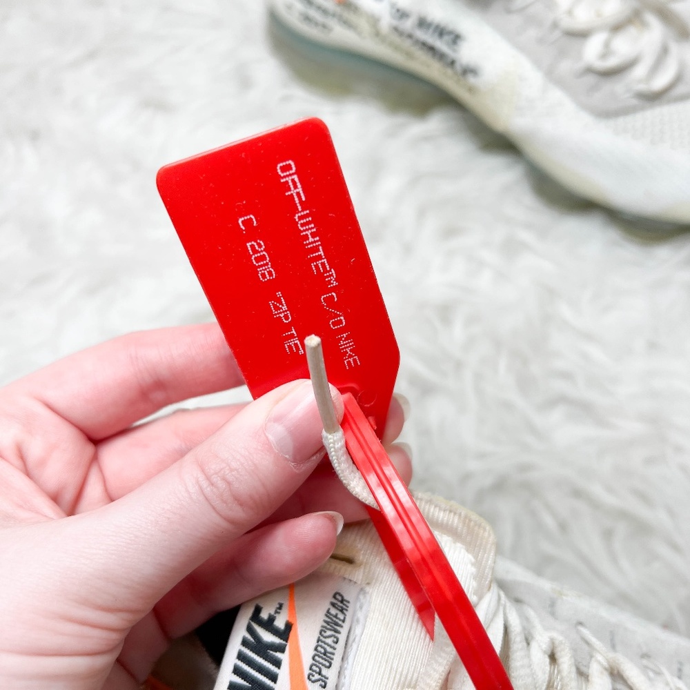 Off-White x Nike | Vapormax White 2018 2017 Zip Tie Orange Tag - Picture 16 of 16
